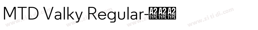 MTD Valky Regular字体转换